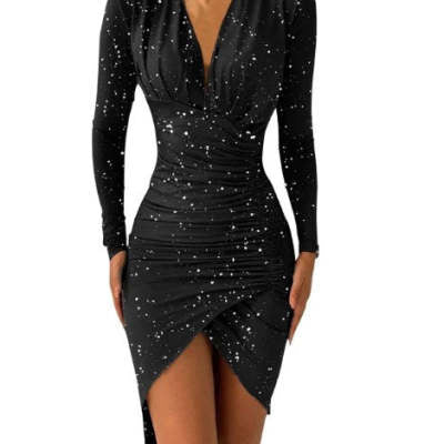 New Printed Slim Dresses