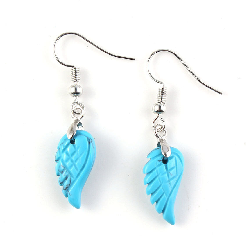 Natural Crystal Wings Earrings