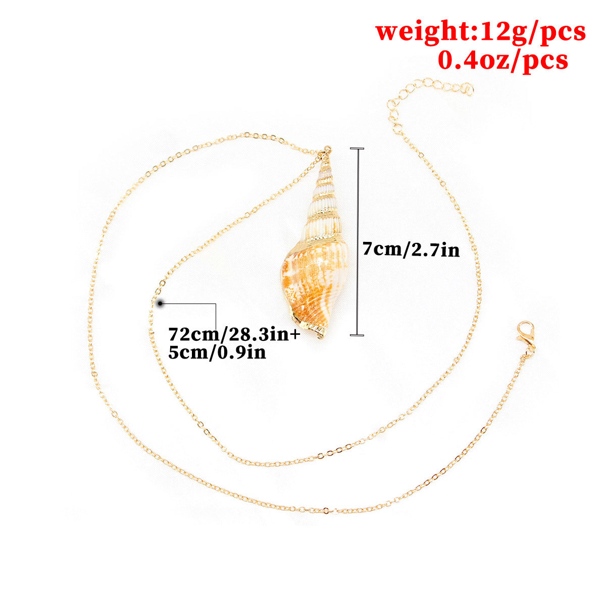 Conch shell necklace