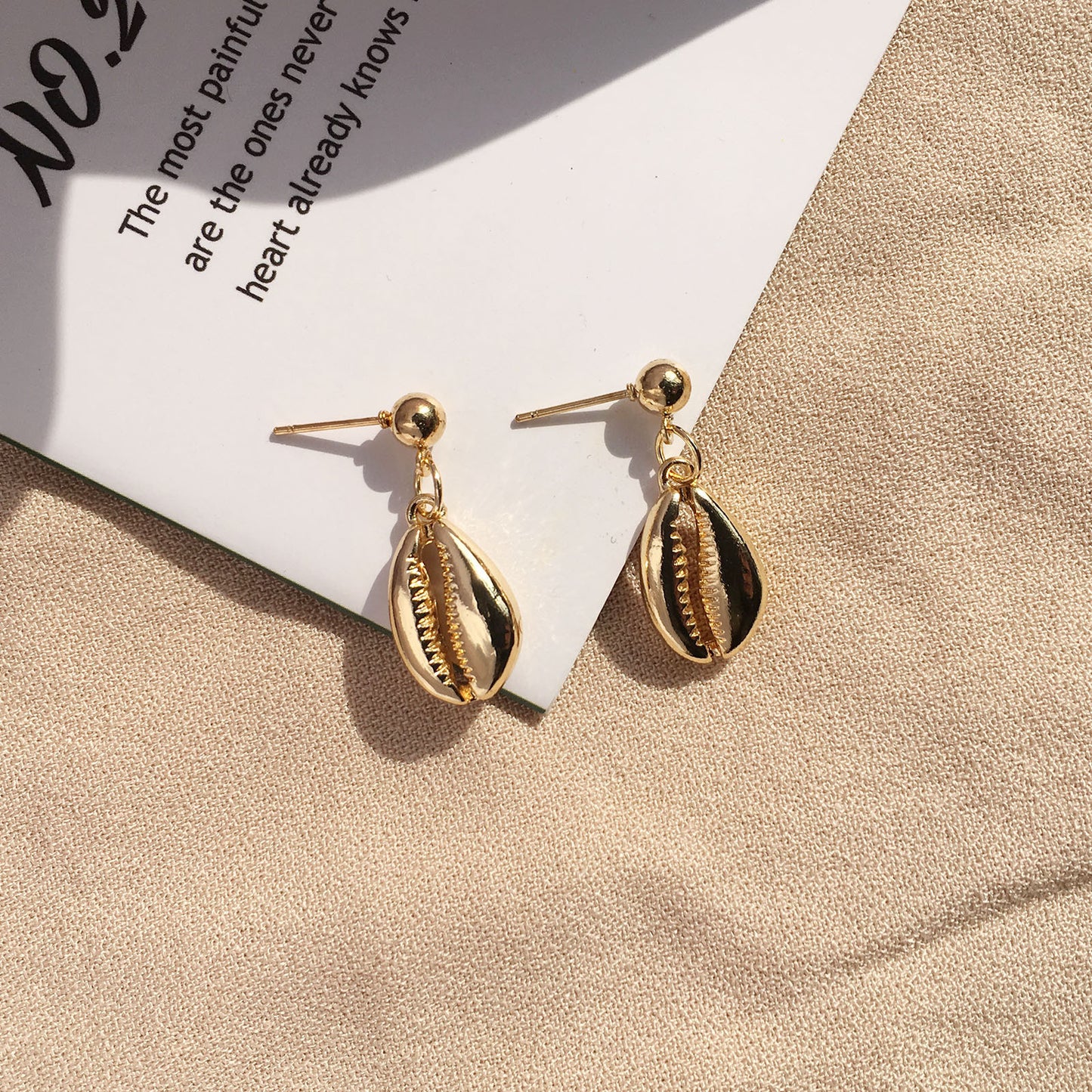 Shell Sea Sun Wind Pearl Earrings