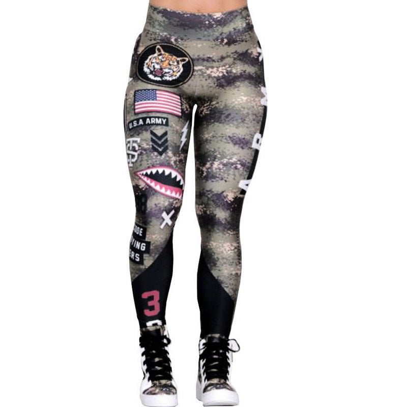Women Army Fitness Leggings