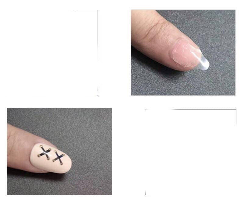 French Camellia Removable Nails