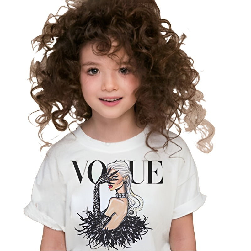 Children's Retro Short Sleeve Top