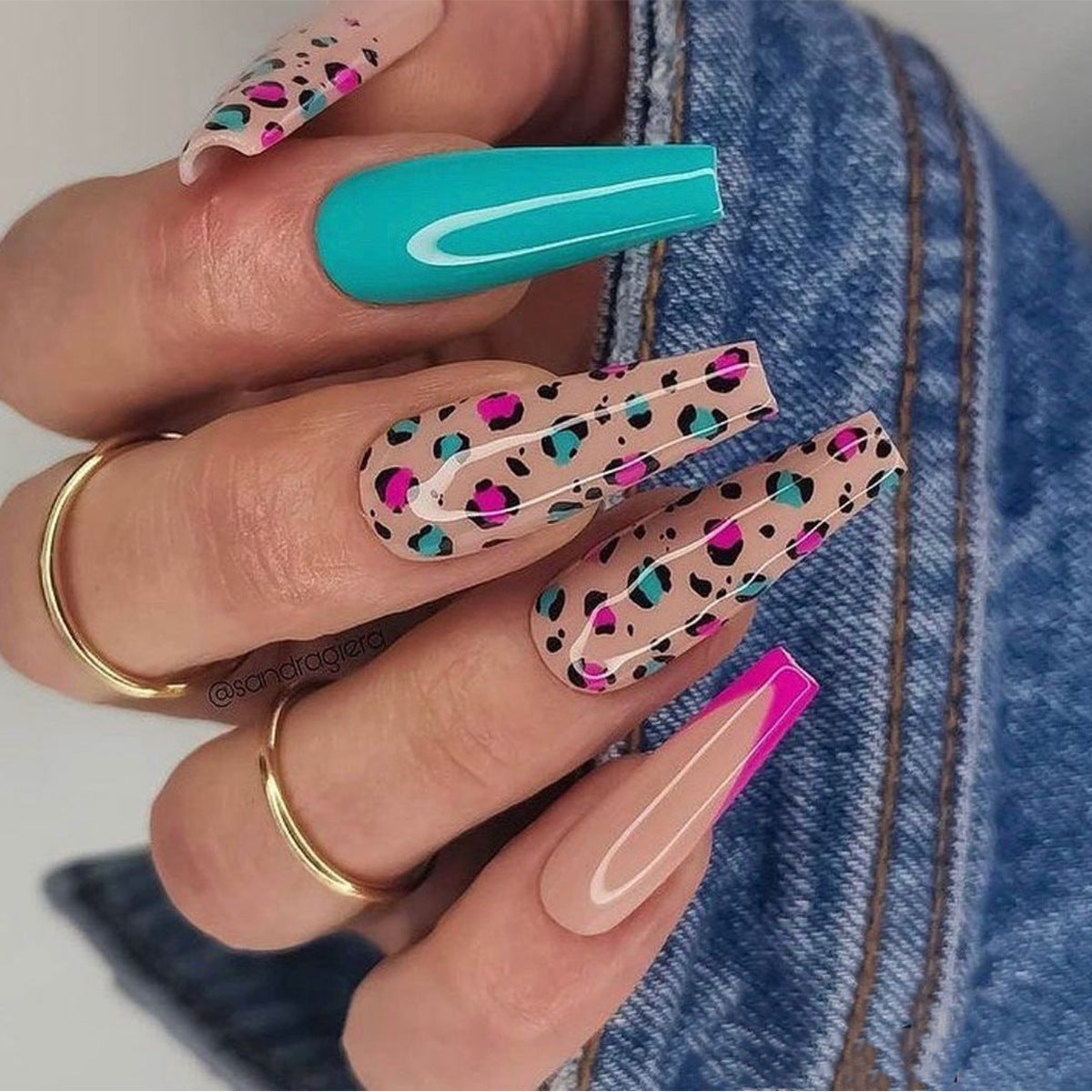 Blue Wearing Armor Nails