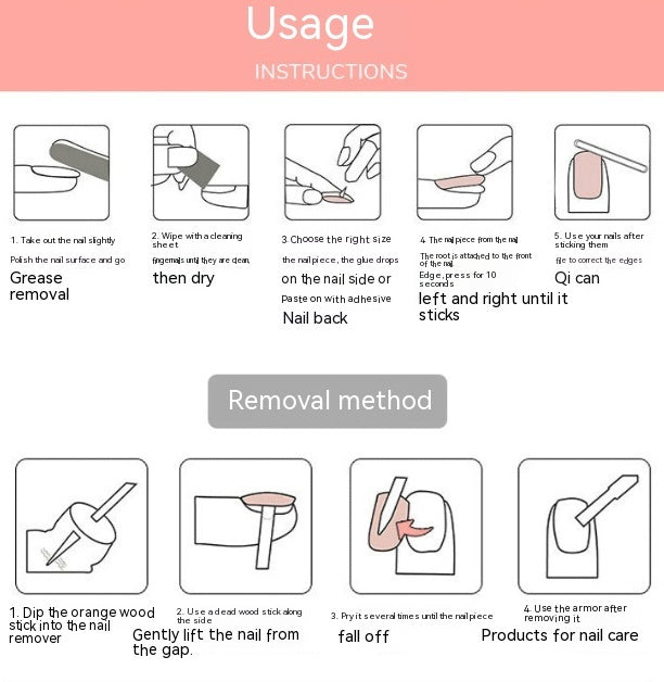Elegant Removable Nail Tip
