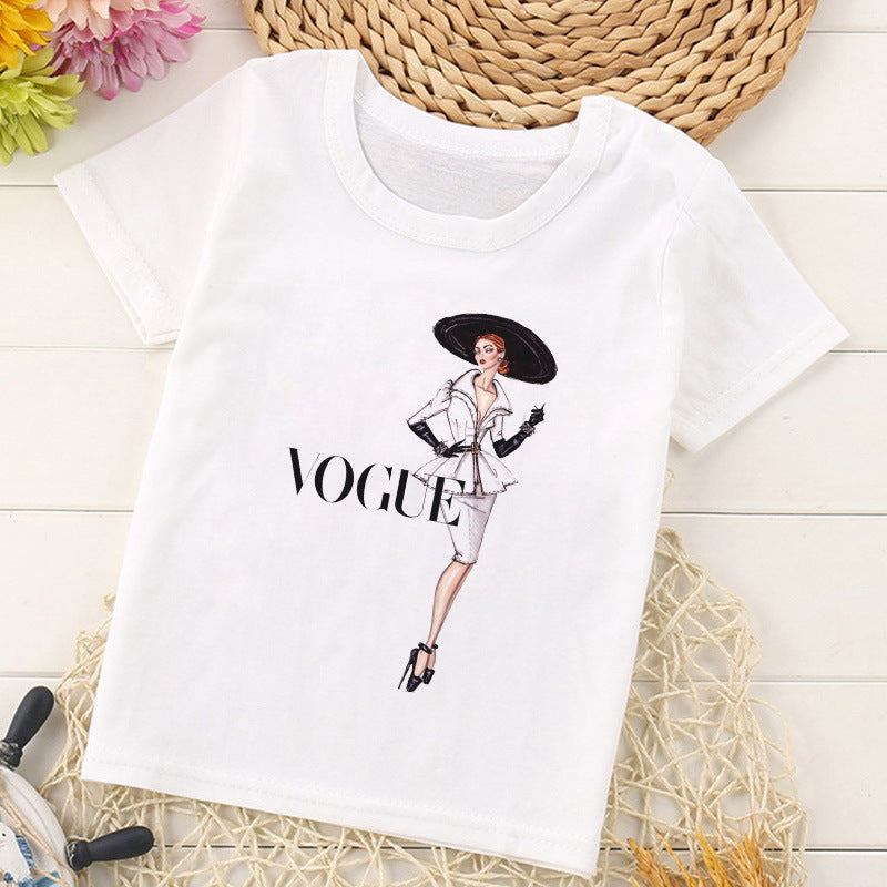 Children's Retro Short Sleeve Top