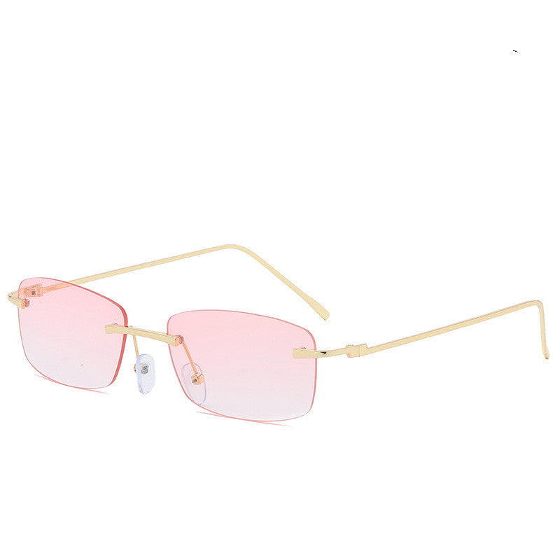 Rimless Cut-Edge Sunglasses