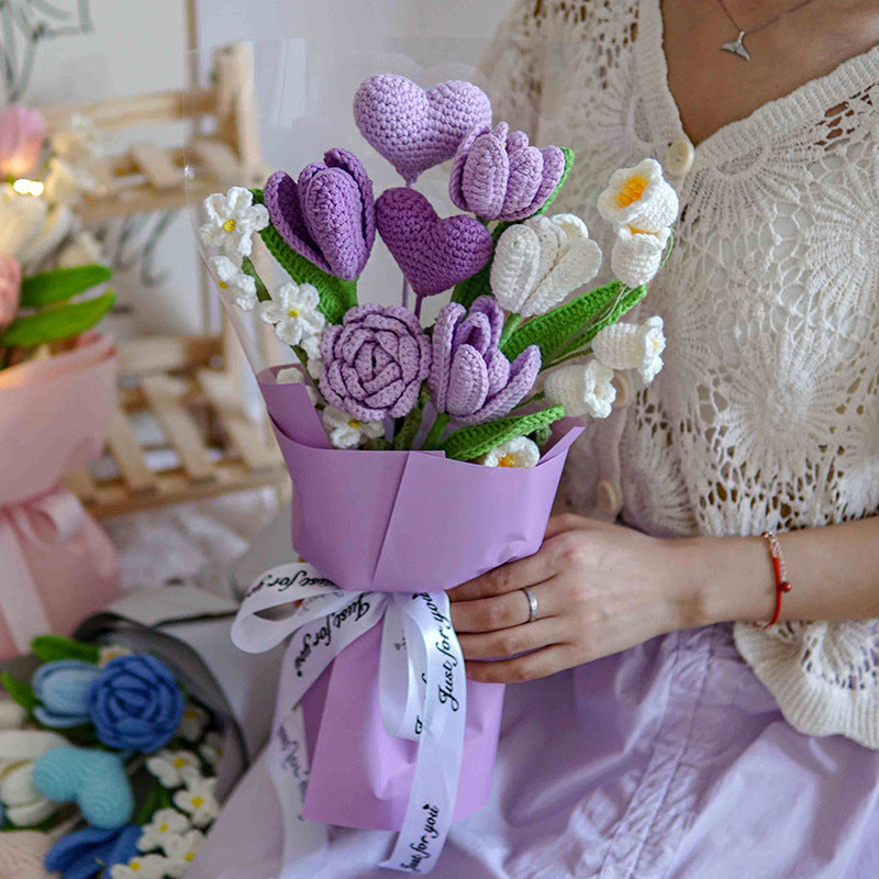 Diy Hand-Woven Bouquet Gift
