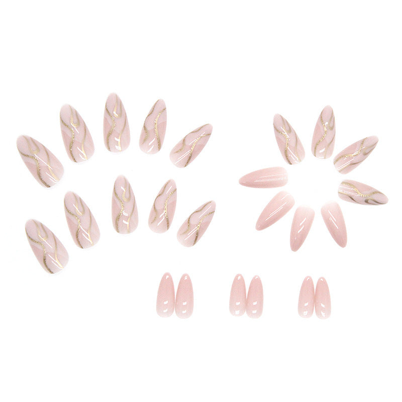 Black Rhinestone Love Wearing Nails