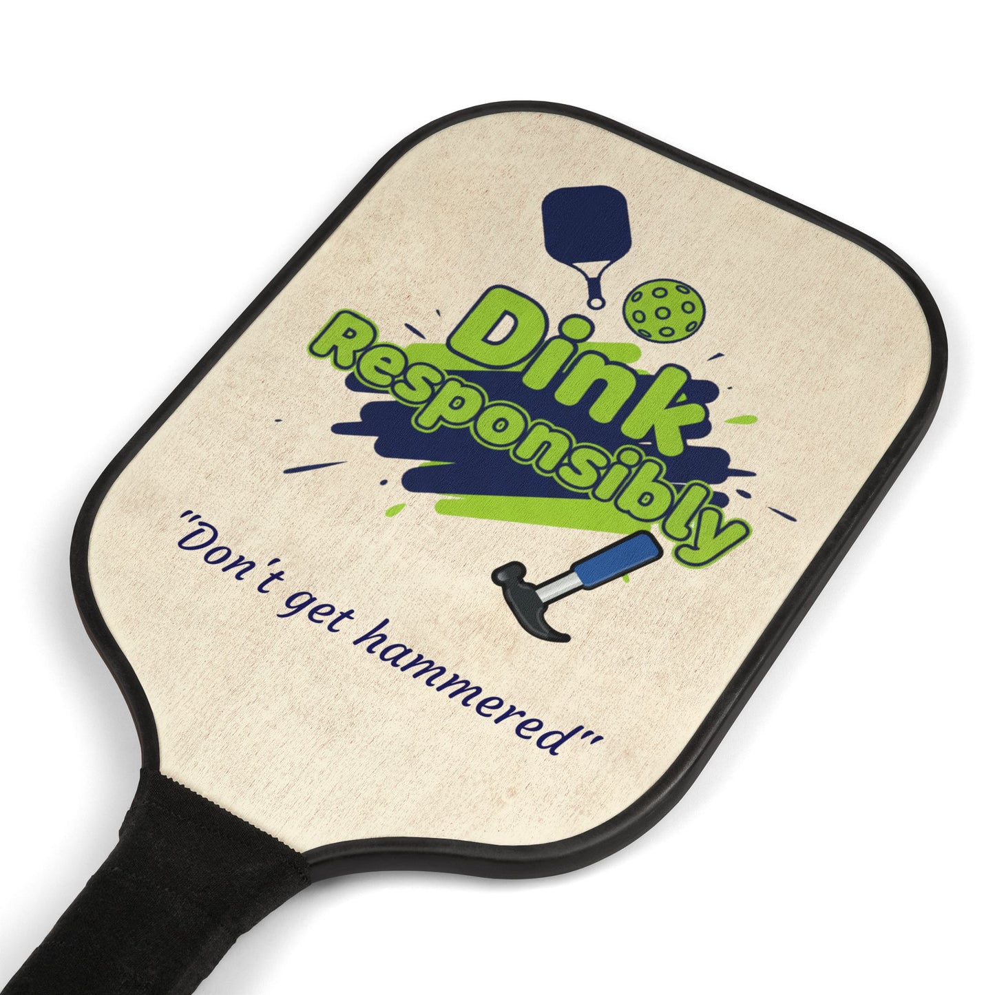 "Dink Responsibly" Pickleball Kit - 2 Paddles & 2 Balls