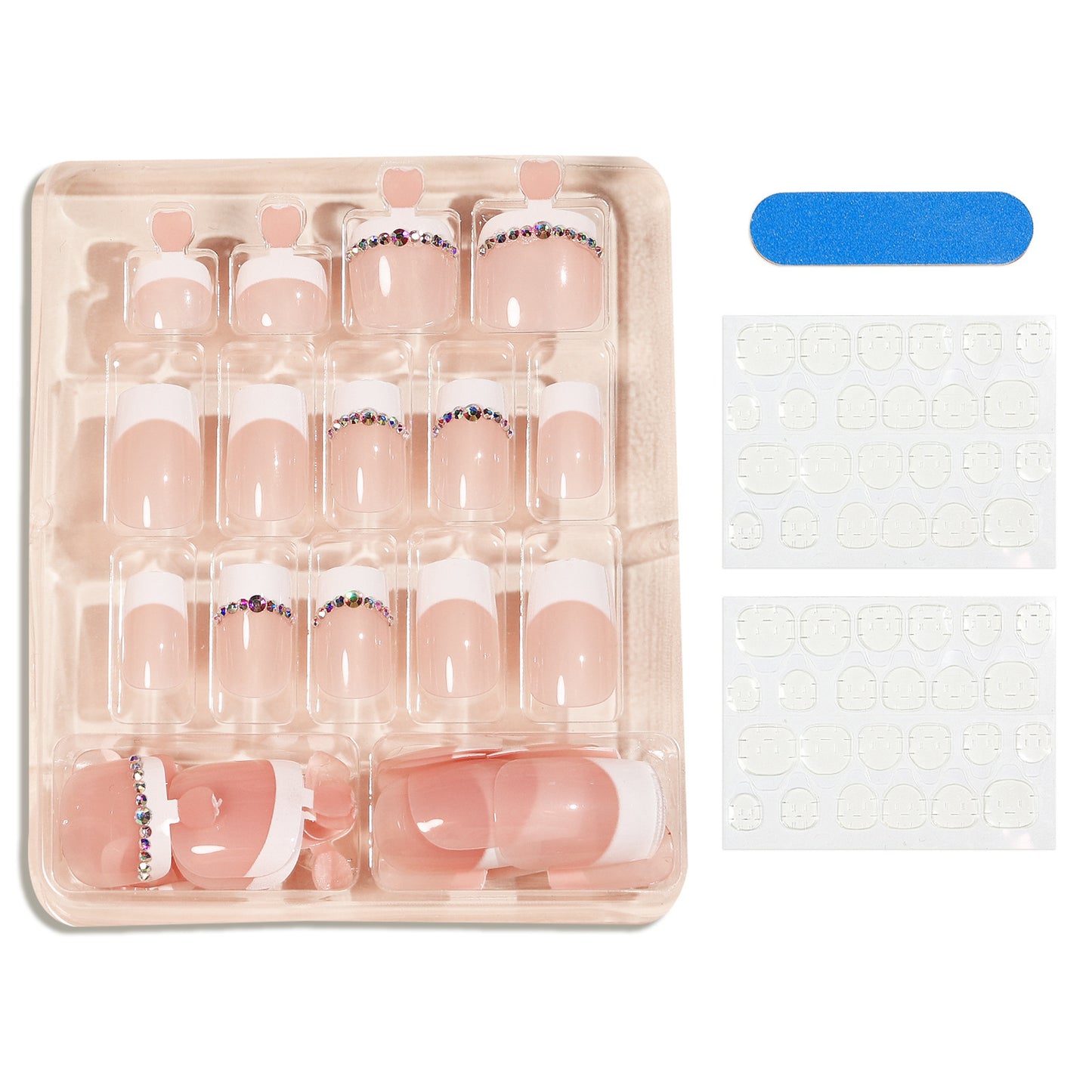 White Finished Nail Patch Set