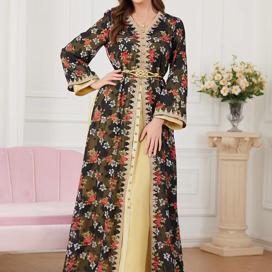 Two-piece Long Sleeved Kaftan