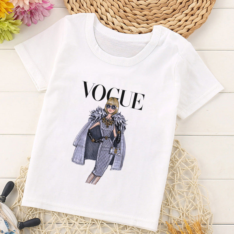 Children's Retro Short Sleeve Top