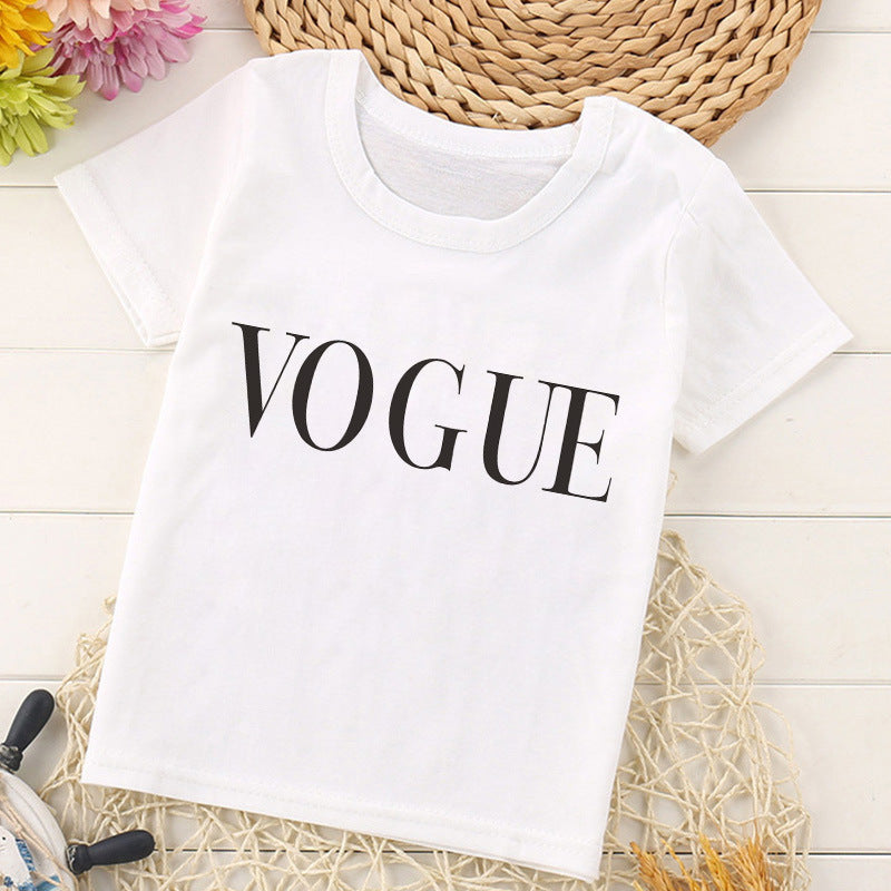Children's Retro Short Sleeve Top