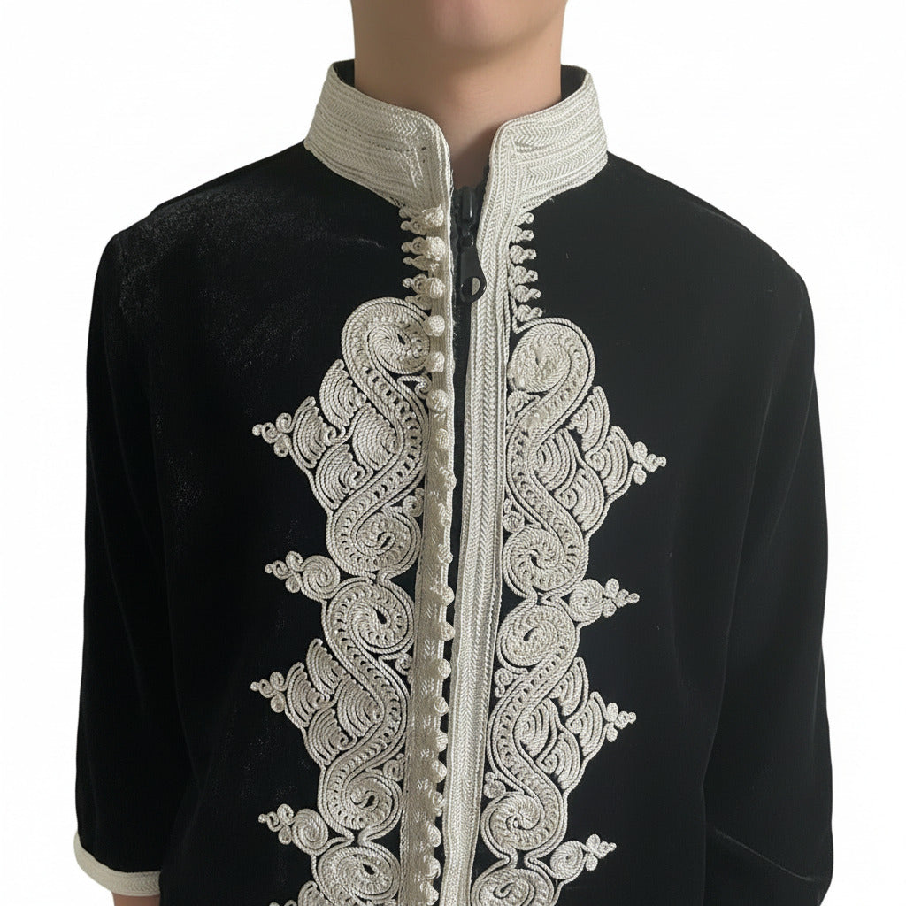 Boys Black Velvet TunicIITTP