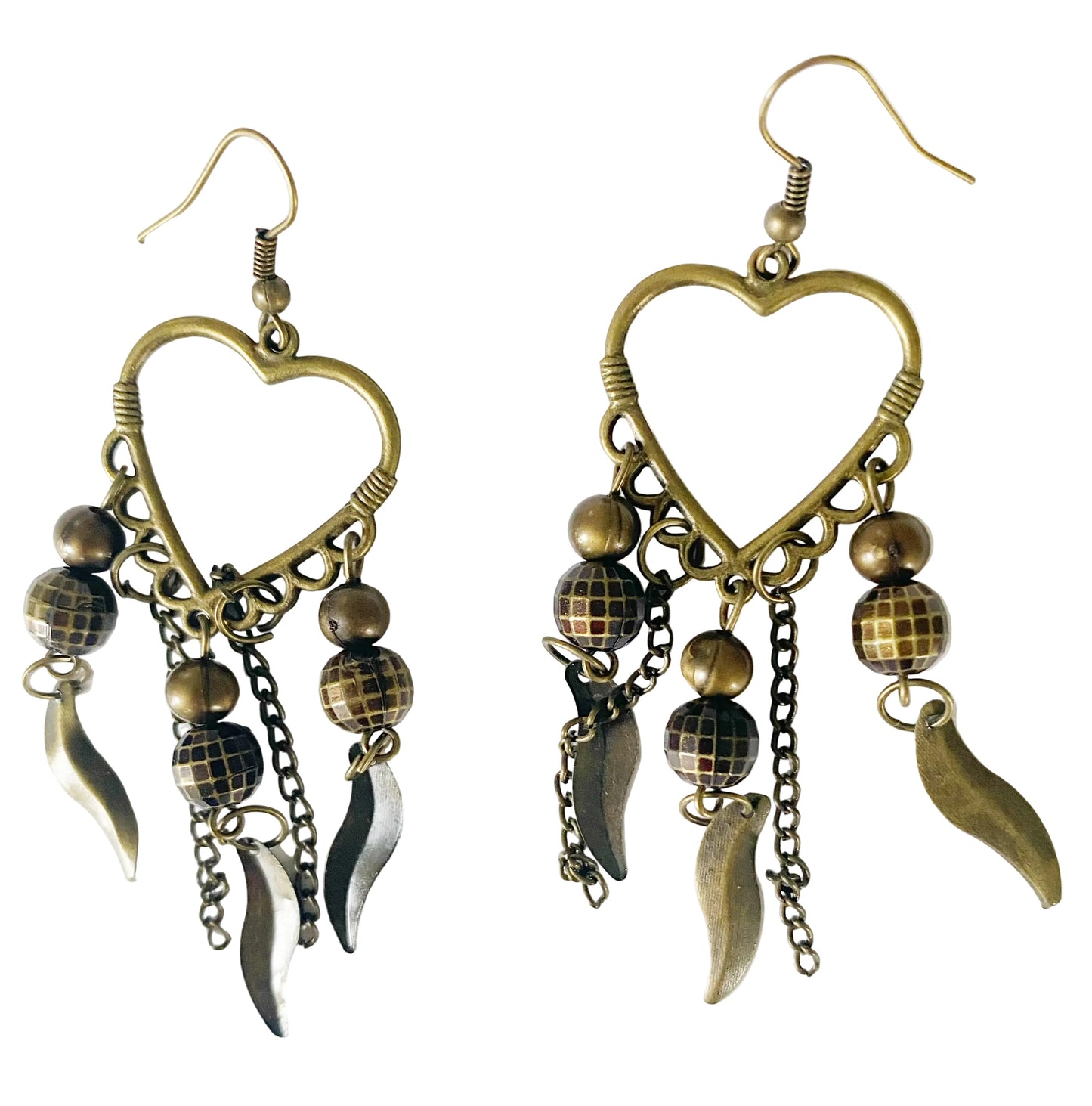 Copper Heart Earrings - TTP
