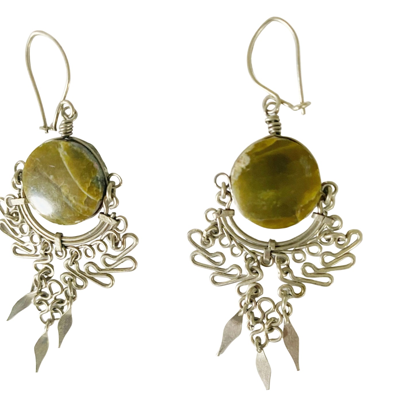 Epidote Gemstone Earrings - TTP