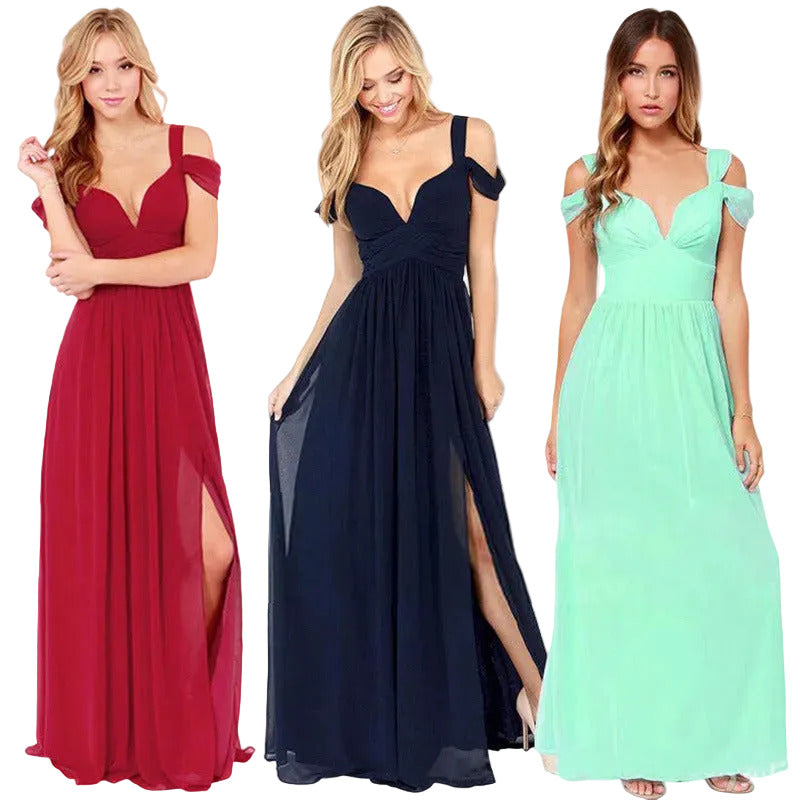 Full Length Greek Style Pleated Dress - TTP