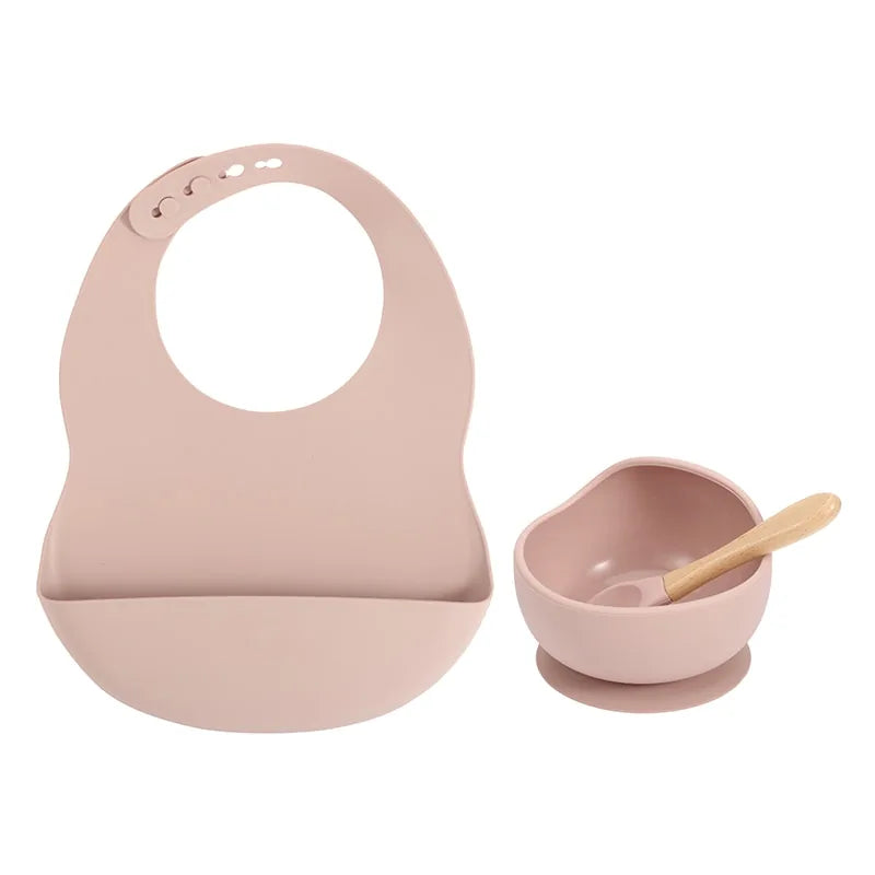 Colorful Silicone Babies Feeding Set