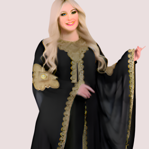 Gold Floral Abaya SetIITTP