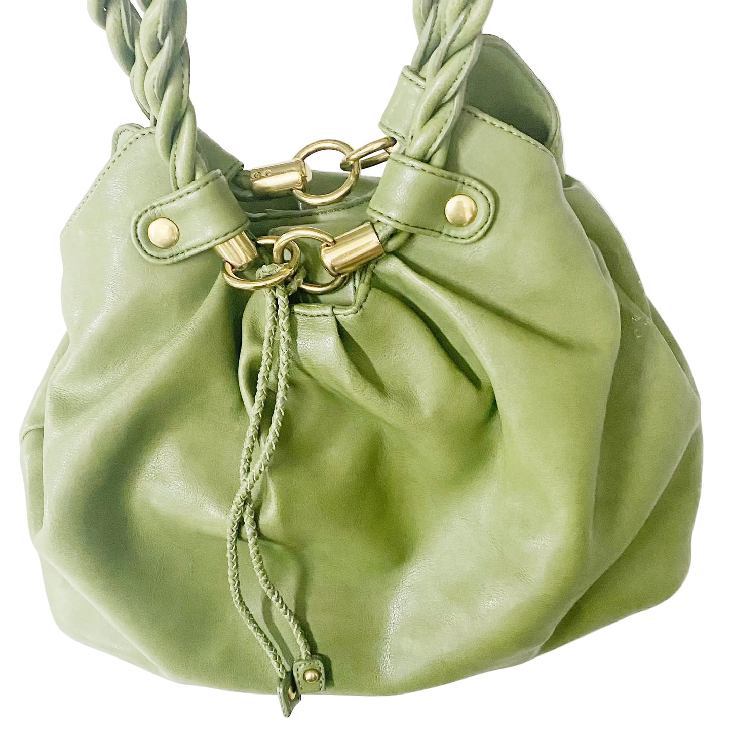 Relic Vegan Leather Green Bucket Bag