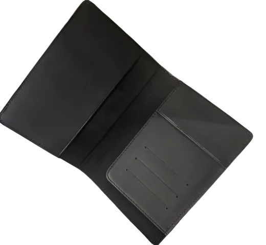 Travel Wallet & Matching Luggage Tag Set | Black & Red Travel Accessories