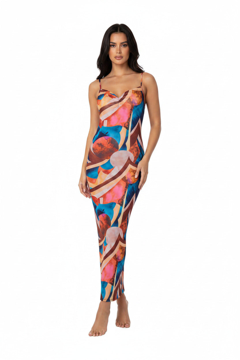 Long Pencil Strap Dress - TTP