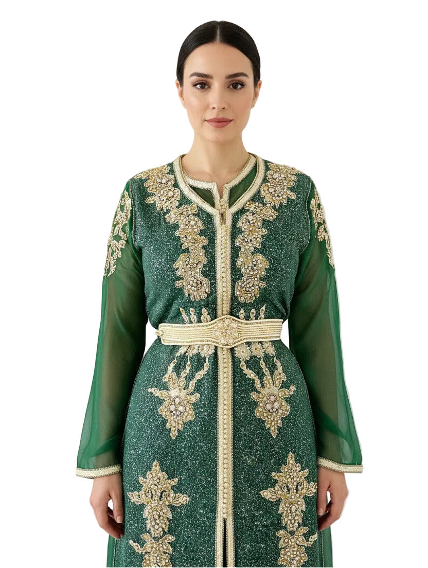Moroccan Green Caftan - TTP