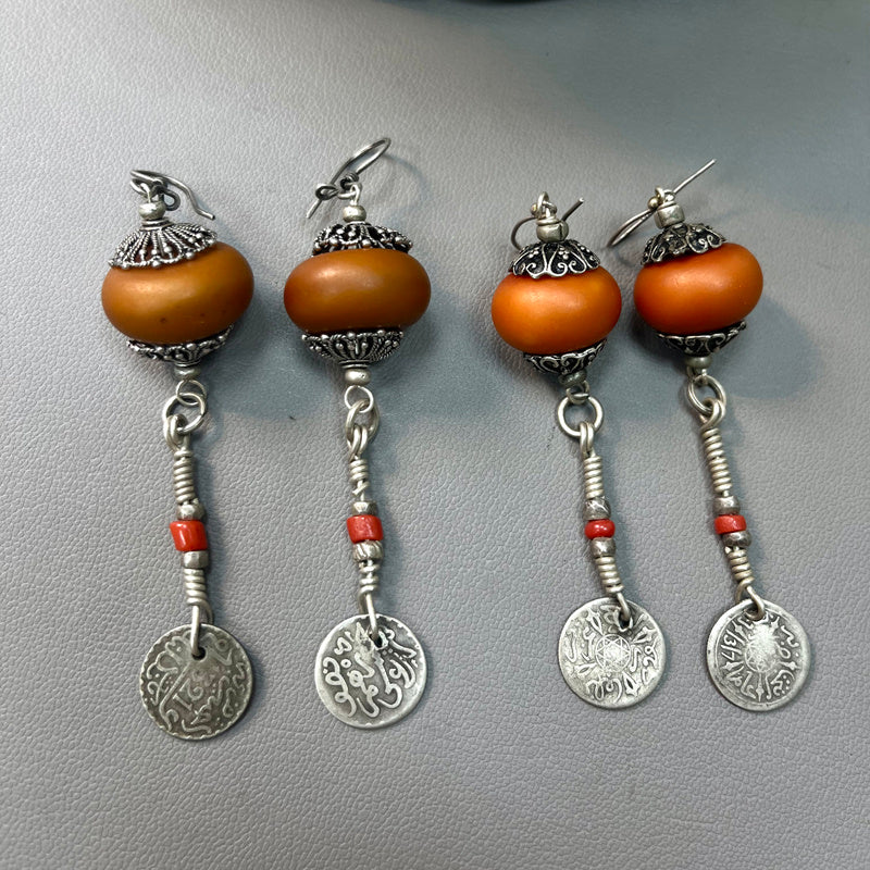 Moroccan Quba Tassel Coin Earrings - TTP