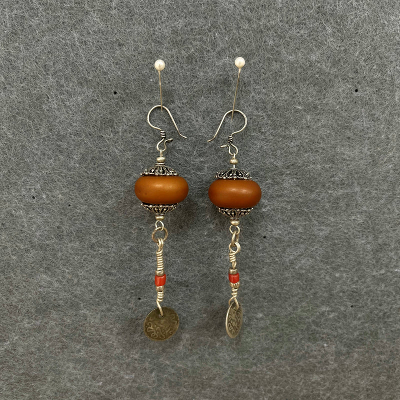 Moroccan Quba Tassel Coin Earrings - TTP