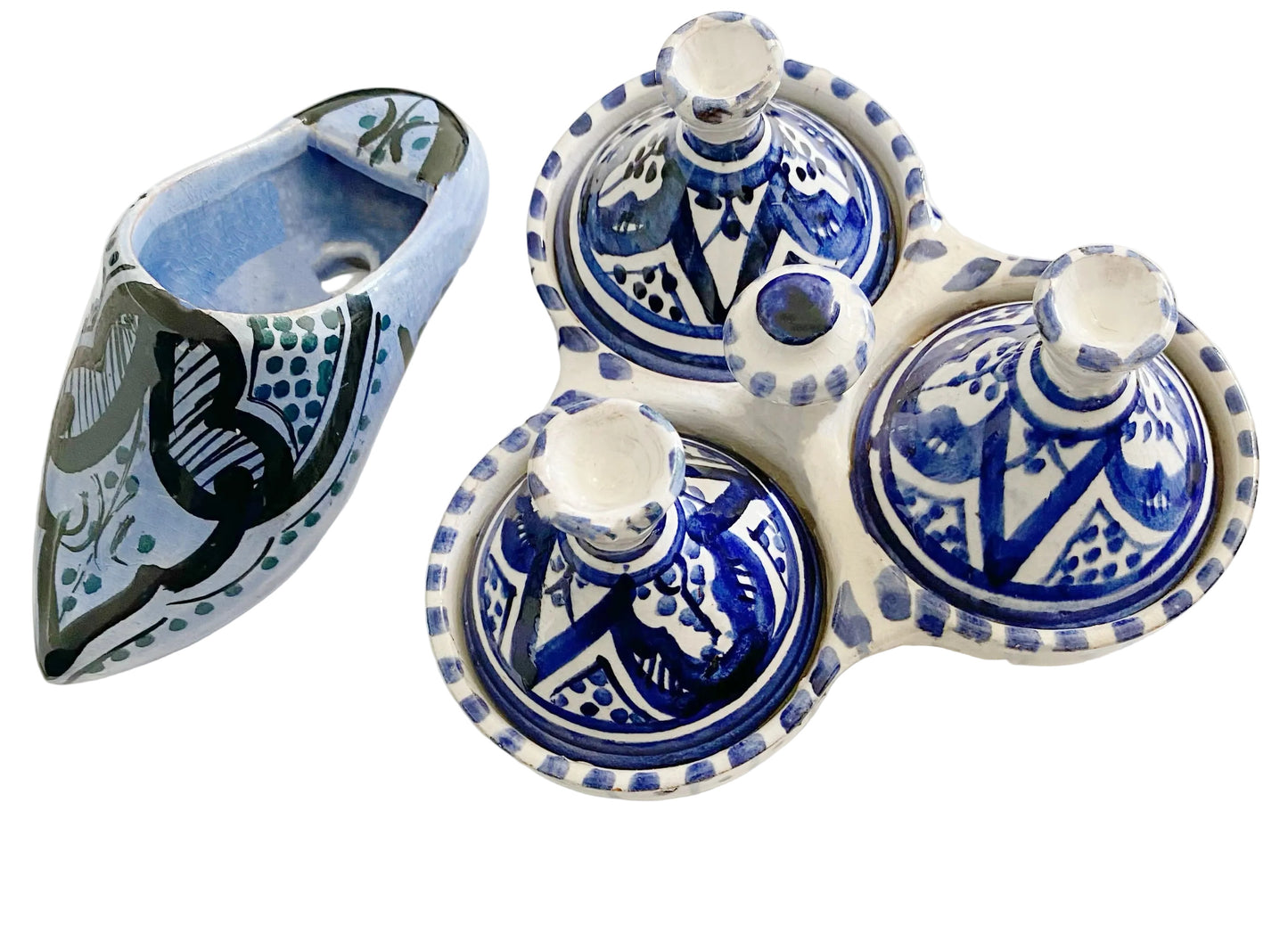 Moroccan Style Mini Tagine Triple Spice Holder - TTP