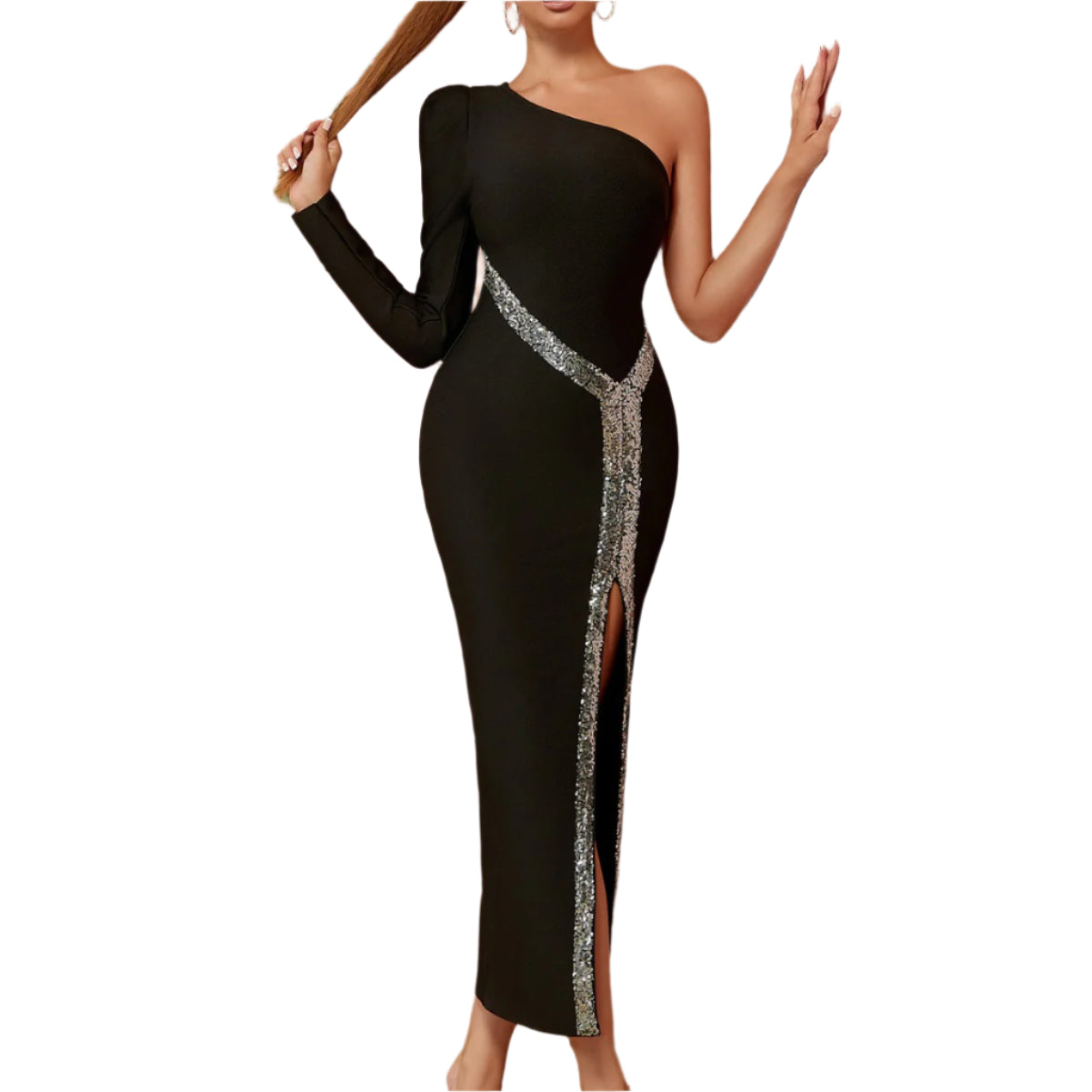 One Shoulder Bandage Party Dress