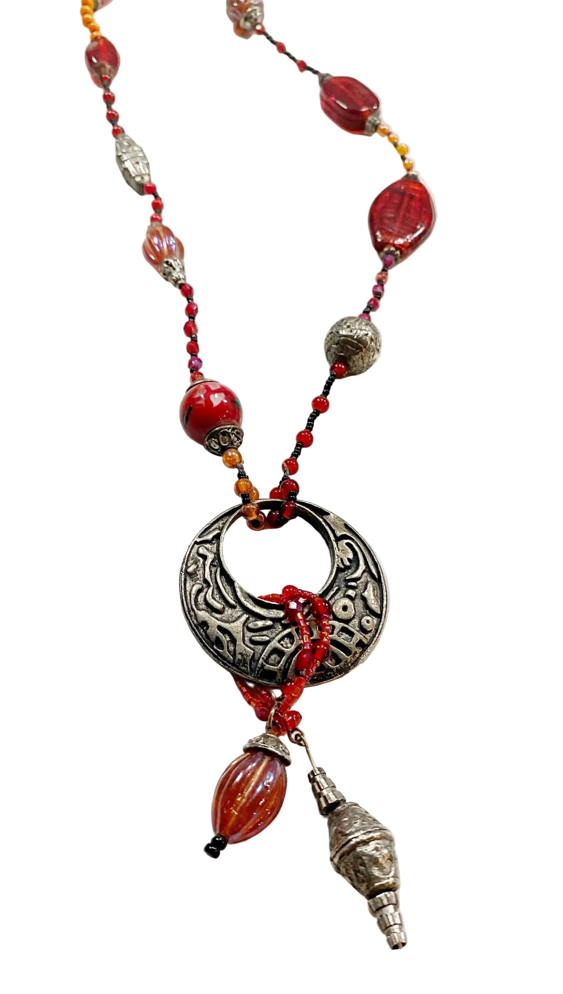 Red Beaded Necklace - TTP