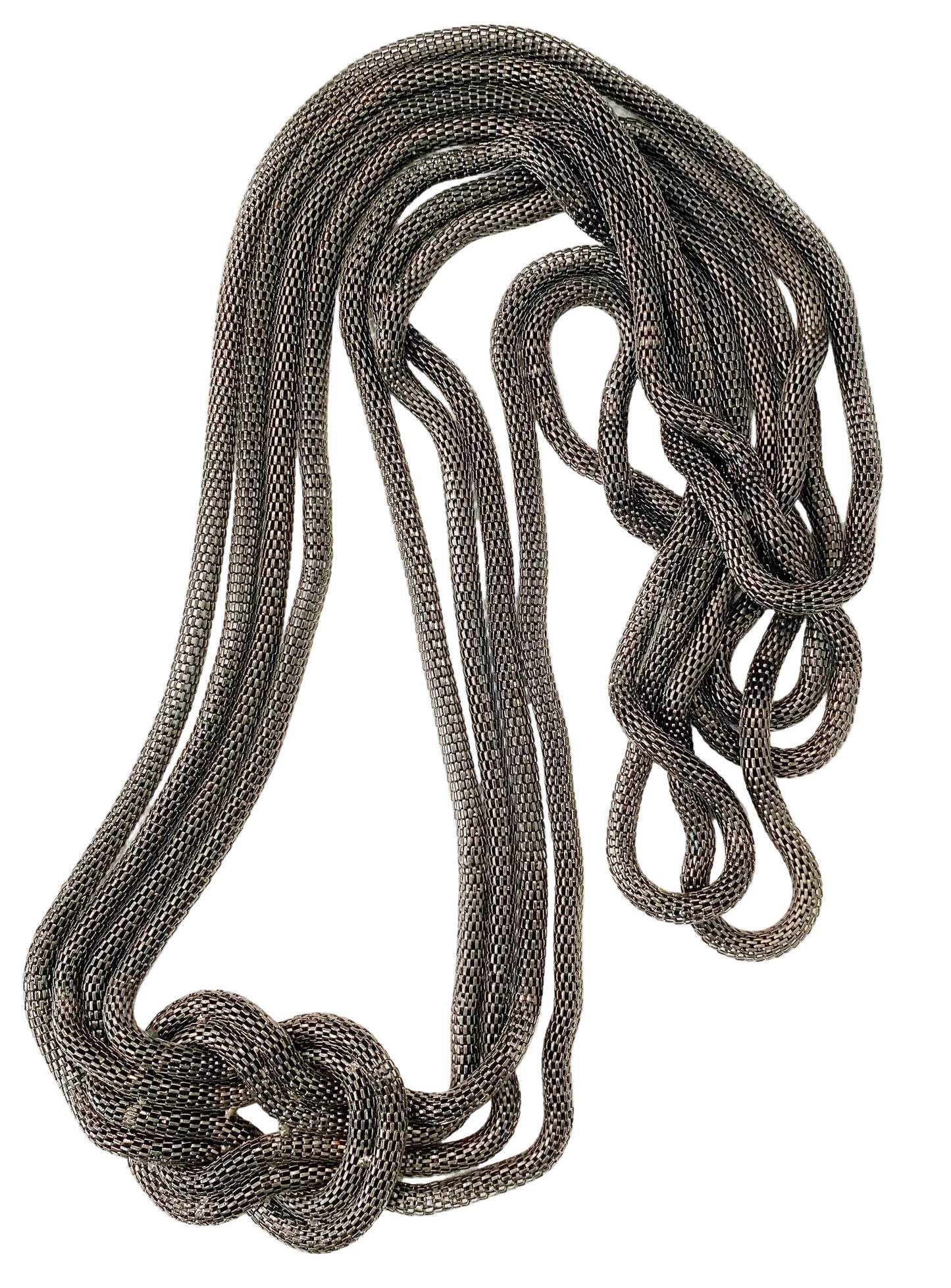 Silver Metal Chain Necklace - TTP