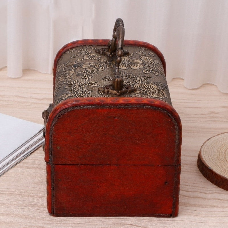 Small Vintage Jewelry Box Treasure Organizer - TTP