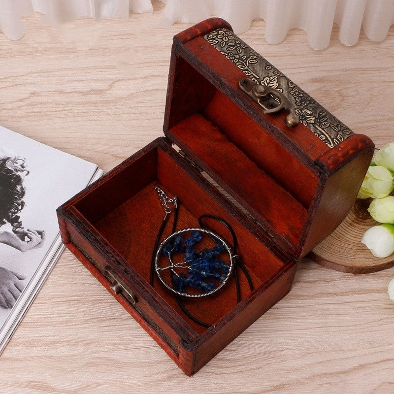 Small Vintage Jewelry Box Treasure Organizer - TTP