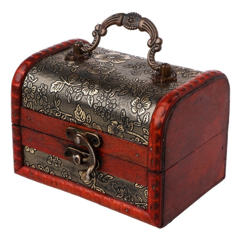 Small Vintage Jewelry Box Treasure Organizer - TTP