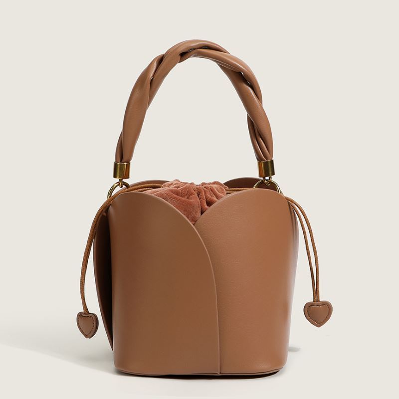 Style Fashion Women Bag In Handbags Genuine Leather Tote Sling Shoulder Ladies Handbag Luxury Flowers Design Bucket Bags - TTP