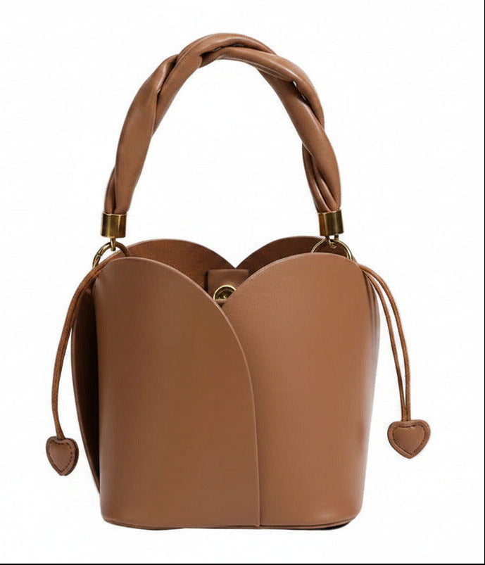 Style Fashion Women Bag In Handbags Genuine Leather Tote Sling Shoulder Ladies Handbag Luxury Flowers Design Bucket Bags - TTP