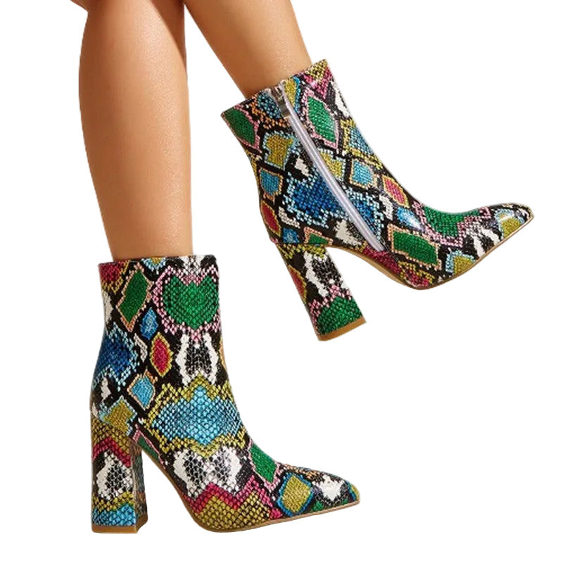 Thick-heeled Martin Boots - TTP