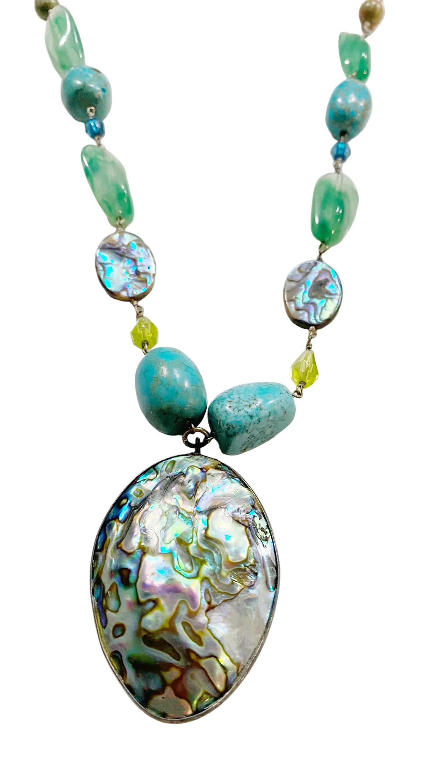 Turquoise Beaded Necklace - TTP