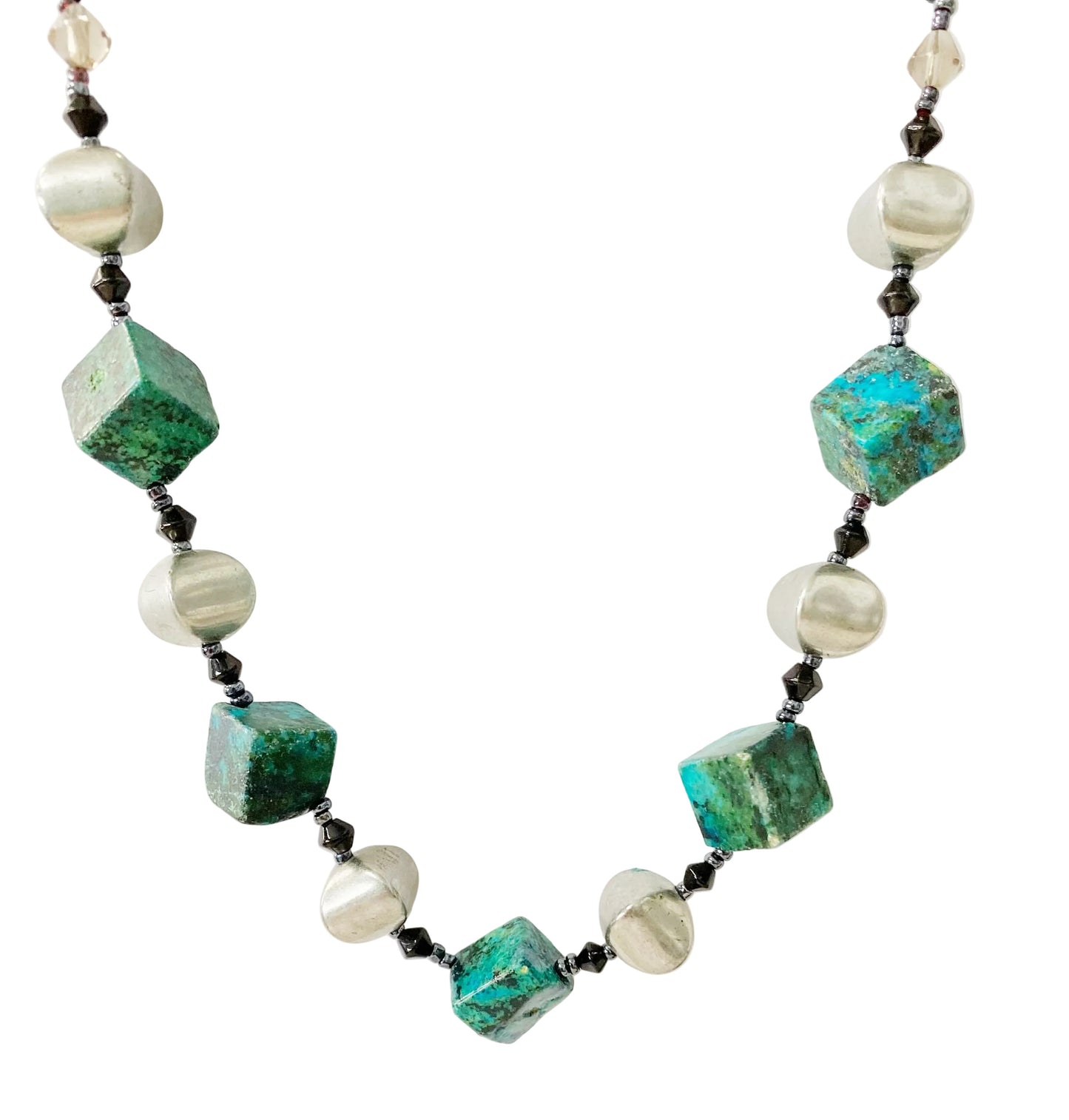 Turquoise Cubes Necklace - TTP