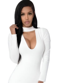 V Collar Cocktail Dresses - TTP