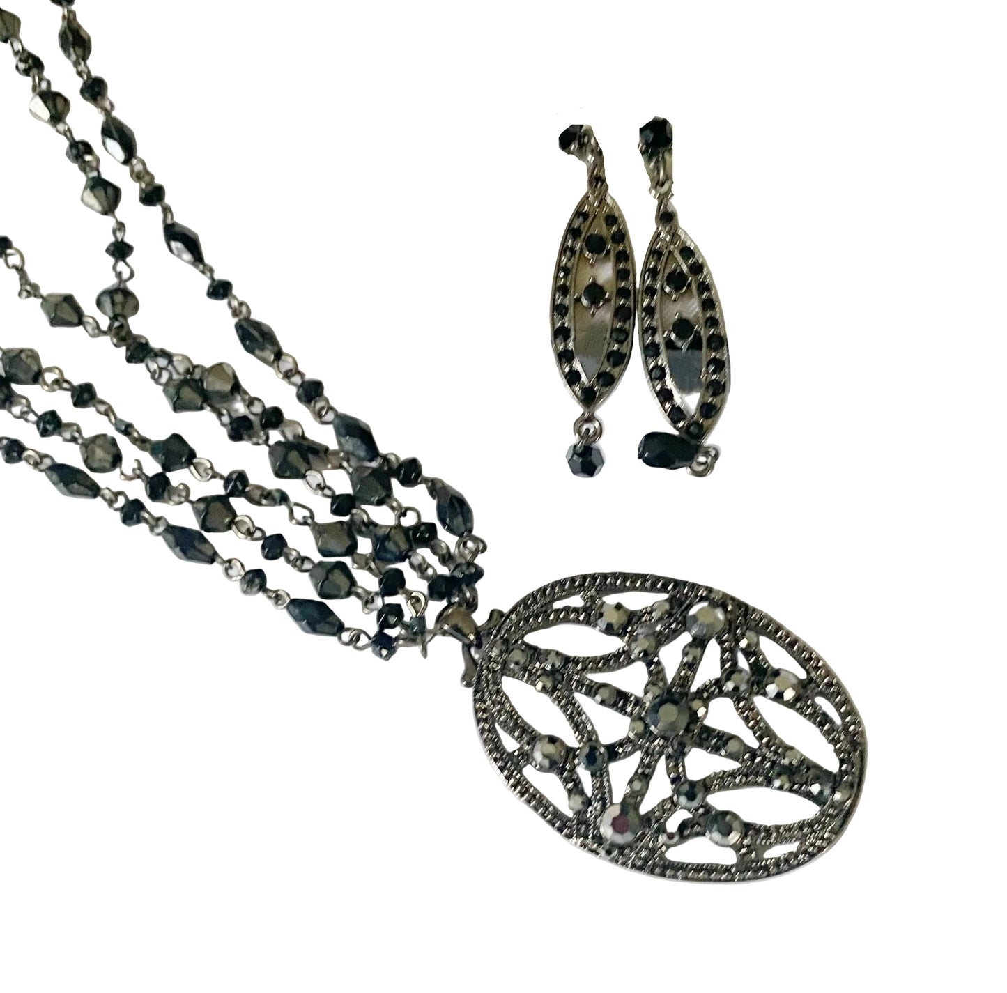 Beaded Necklace & Earrings - TTP