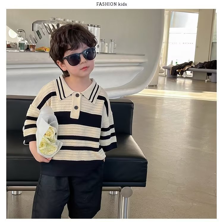 Boys Short-Sleeved Polo T-shirt