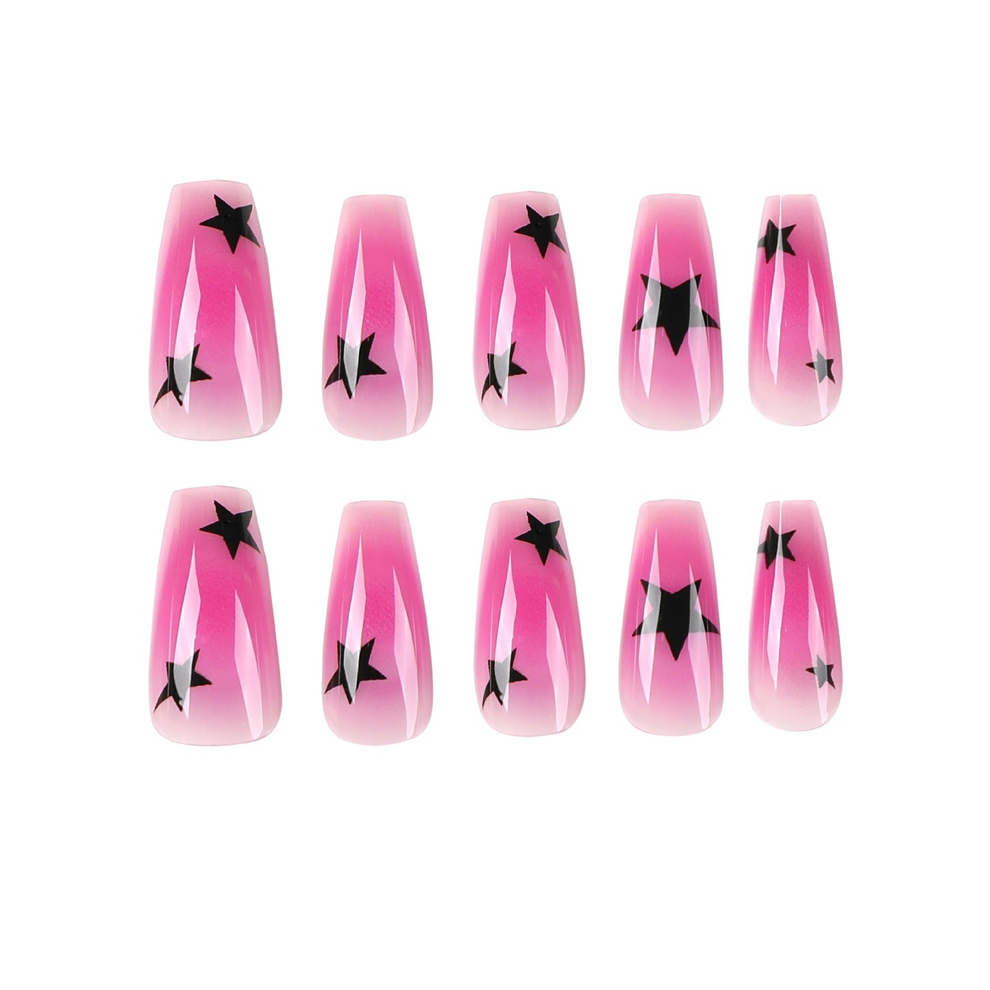 Transparent Purple Removable Nails