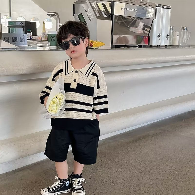 Boys Short-Sleeved Polo T-shirt