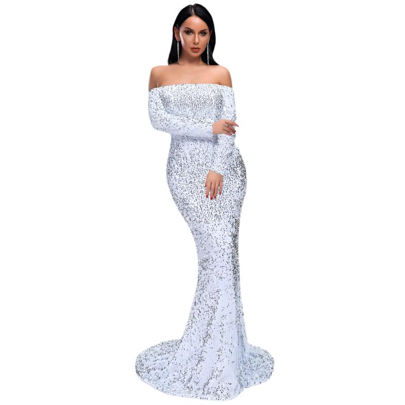 Strapless Sequins Party Dress