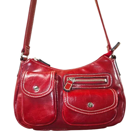 Green Hobo Shoulder Handbag