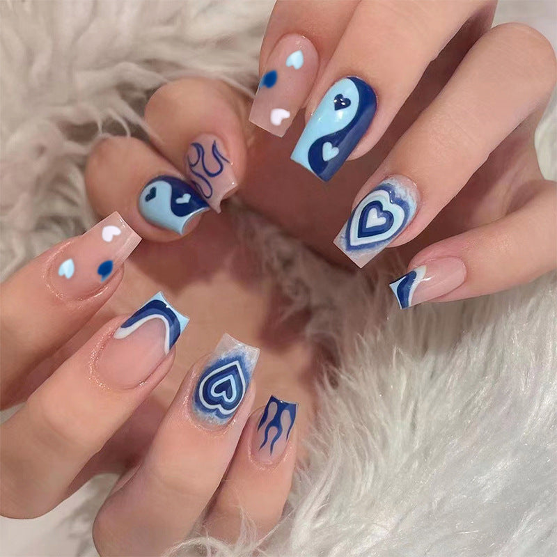 Blue Wearing Armor Nails